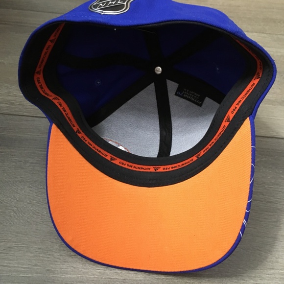 Adidas New York Islanders Flexfit Hat Sz S/M Blue/Orange - Picture 6 of 13